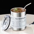 thumbnail image 6 of Clearance! Nomeni Coffee Cups American Stainless Steel Coffee Cup Portable High Value Takeaway Accompanying Cup Insulation Water Cup with Straw Latte Cup Kitchen Essentials, 6 of 8