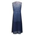 thumbnail image 5 of QJUHUNG Robe Midi Formelle pour Femmes Soirée Été Col en V Manches Courtes T-Shirt Soirée Invité de Mariage Style Asymétrique B-8 Cocktail Gris_i L, 5 of 5