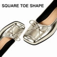 thumbnail image 4 of CHICVOMEY Ballet Flats for Women, Slip on Square Toe Bow Dressy Casual Walking Work Shoes, Comfortable Lightweight Summer Flats, 4 of 7