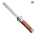 thumbnail image 1 of Imitation Cow Bone Color Comb Stainless Steel Spring Folding Big Back Oil Head Yangjiang Factory Spot Business Gift Comb Pet Supplies, 1 of 7