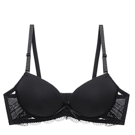 LLYWEY Bralettes for Women Padded Clearance Bras Women Underwire Ladies Bralette Bra Style-806 Women s Plus Soft Cup Bra Feature Adult Female Everyday Sports Bras Black 38B
