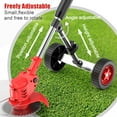 thumbnail image 4 of Tanbaby Electric Weed Wacker Attachment Wheels for 8/9” Weed Eater, Adjustable Cordless String Trimmer Auxiliary Wheels, Tool Pole Dia 26-28mm Adjustable Support Wheel, 4 of 7