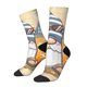 thumbnail image 1 of Balery Hello Summer Cute Gnome Calcetas Largas con Estampado para Hombre y Mujer – Suaves y Transpirables, Talla Única (US 5-11), 1 of 6