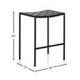 thumbnail image 2 of Soho Mid-century Modern Leather Weave Bar Stool (26-inch/ 30-inch), 2 of 4