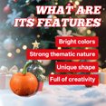 thumbnail image 4 of BESTSKY 8Pcs Pumpkins for Decorating,Bright Festive Touch Halloween Pumpkins,Simple to-Move Prop Autumn Decorations for Home,Style18, 4 of 7