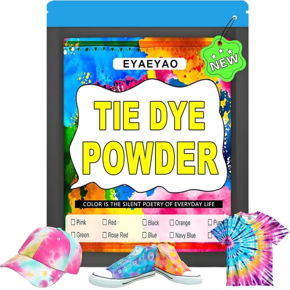 Blue Tie Dye for Clothes | Permanent Fabric Dye for T-Shirts, Skirts & More | Non-Toxic Tye Dye Powder for Kids & Adults | Just Add Water (Blue, 8 oz)