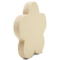 thumbnail image 4 of Chunky Wood Craft Flowers 4-inch x 4-inch, Pack of 2 Wooden Flowers for Crafts, Spring Tiered Tray Decor & Party Decor, by Woodpeckers, 4 of 8