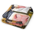 thumbnail image 2 of Yibo Rainbow Panda Blanket Flannel Fleece Throw Blanket Kawaii Stuff for Bed Couch Sofa Chair, 2 of 6