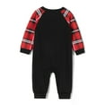 thumbnail image 5 of EYIIYE Family Christmas Pajamas Matching Sets, Long Sleeve Tree Print T-shirt with Plaid Pants Sleepwear Loungewear, 5 of 8