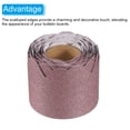 thumbnail image 3 of Uxcell 2.3"32.8ft Bulletin Board Border Scalloped Trim Strips Wall Decor for Classroom Shiny Pink, 3 of 6