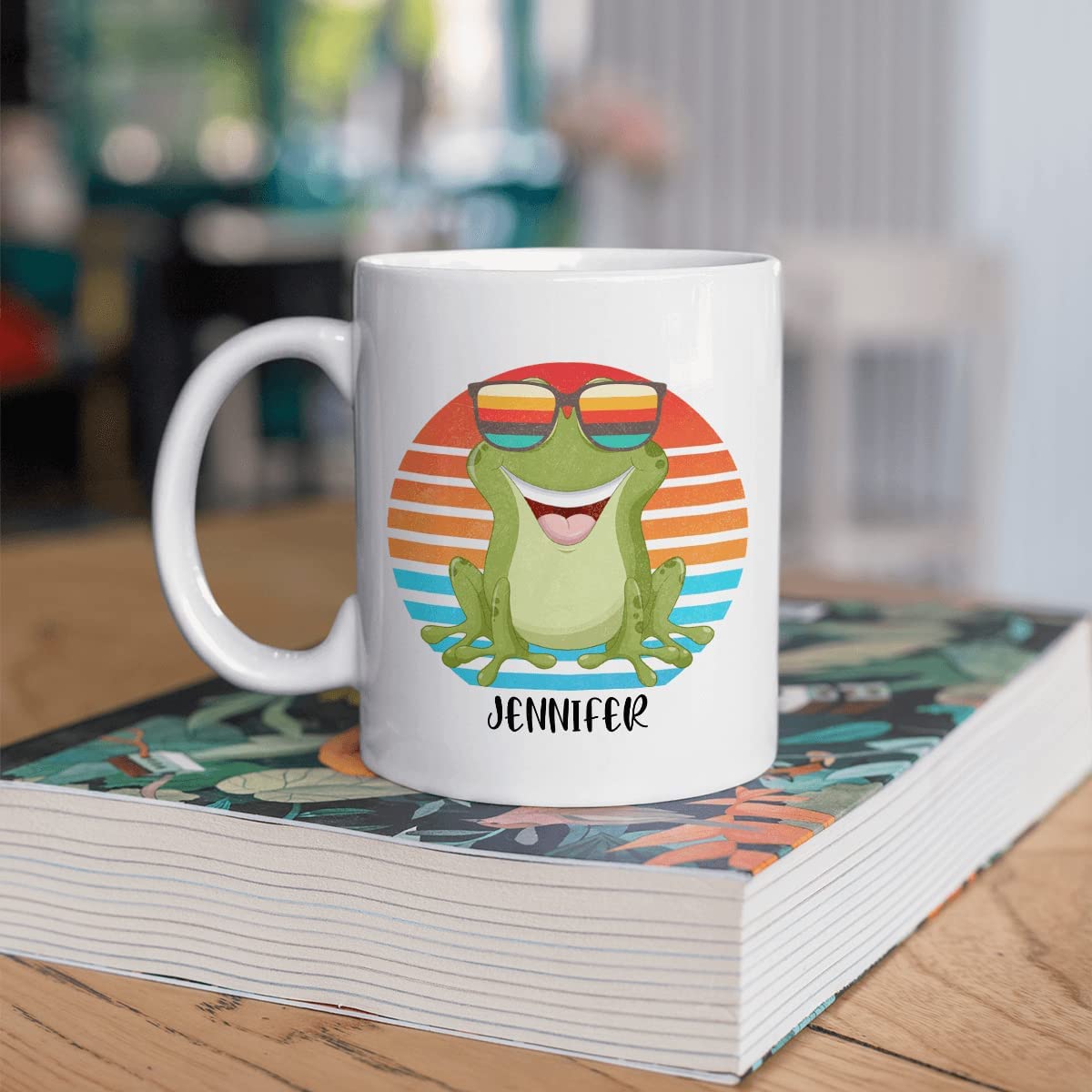 Frog Mug Personalized with Child's Name (Plastic)