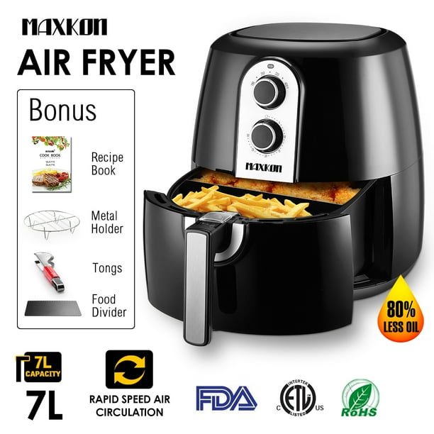 Maxkon XL Electric 1800W Air Fryer, 5.8 Qt Basket Capacity, w