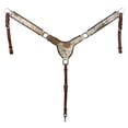 thumbnail image 3 of Showman Cattle Country Cowhide Browband Headstall & Breast Collar Set, 3 of 3