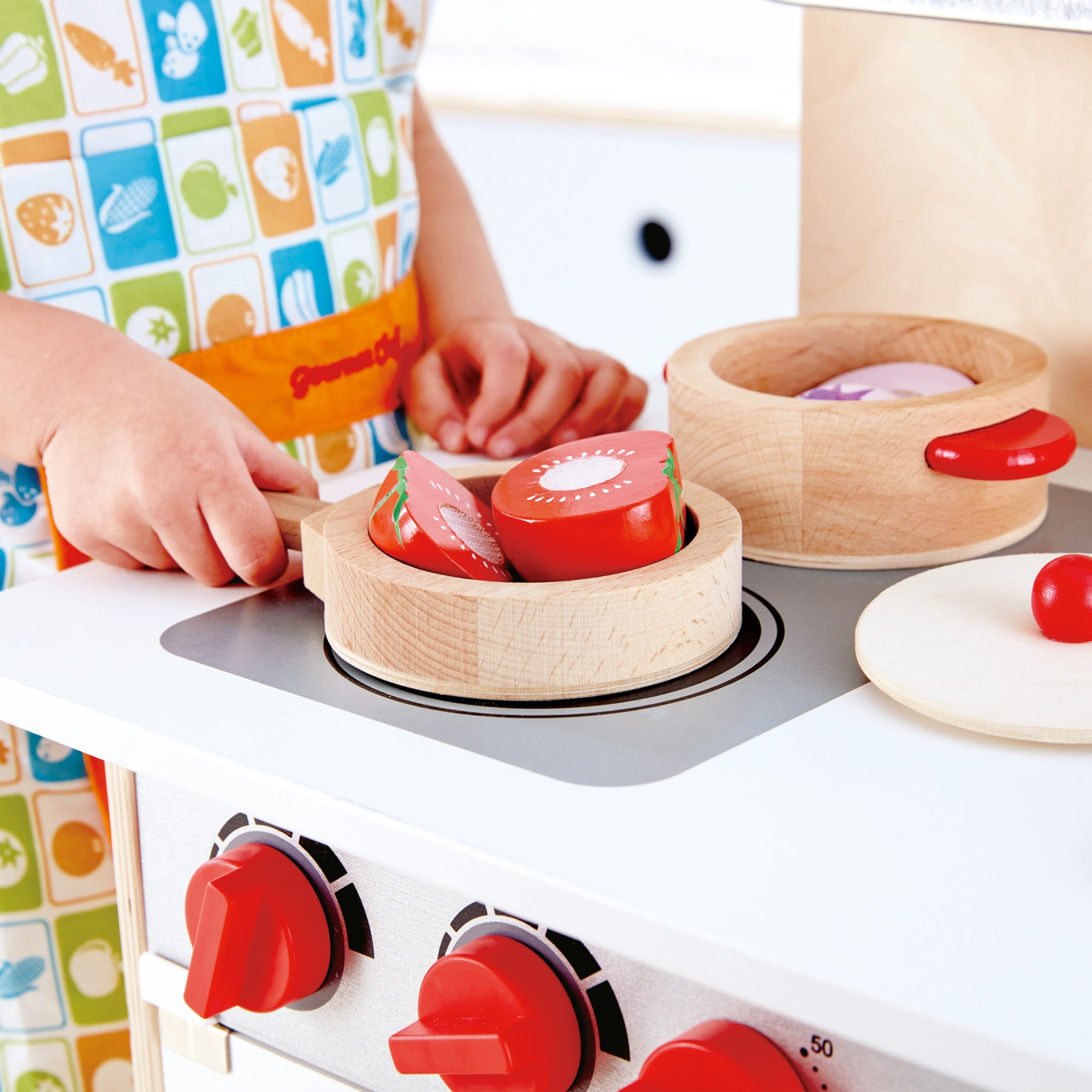 Hape Chef's Choice Wooden Play Food Basics Set