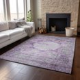 thumbnail image 6 of Addison Rugs Mayfield Washable Traditional Oriental Purple Rectangle Rug, 10' x 14', 6 of 6