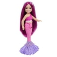 thumbnail image 5 of Barbie Chelsea Mermaid Small Doll with Pink Hair & Removable Hair Accessory, 6-inch Toy, 5 of 7