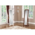 thumbnail image 4 of Paloma Free Standing Full Length Floor Mirror, White Wood Frame, 15"W x 59"H Rectangular, Contemporary, 4 of 4