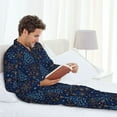 thumbnail image 6 of Fotbe Christmas Tree Pattern Long Sleeve Pajama Set for Men,Sleepwear Set,2-piece Loungewear Set,Soft PJs Comfy Nightwear with Pockets-Medium, 6 of 7
