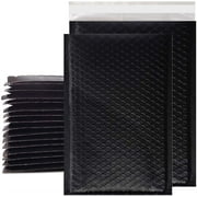 White Gator Supplies 25CT Poly Bubble Mailers with Usable Space of 8"x10" (Black)