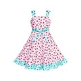thumbnail image 3 of Girls Dress Tank Floral Bow Tie Summer Sundress 7 Years, 3 of 6
