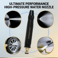 thumbnail image 6 of High-Pressure Power Washer Nozzle with Metal Connector, Garden Hose Sprayer for Car Washing & Outdoor Cleaning, 6 of 6