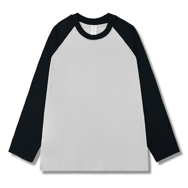 pstuiky camisetas de manga larga para hombre, Camisa informal de manga larga con empalmes sólidos para hombre, de alta elasticidad, que mantiene el calor. camisetas de hombre xxl