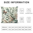 thumbnail image 5 of JEUXUS Spring Wildflowers Butterfly Green Wild Flower Plant Pillow Case White, 5 of 5