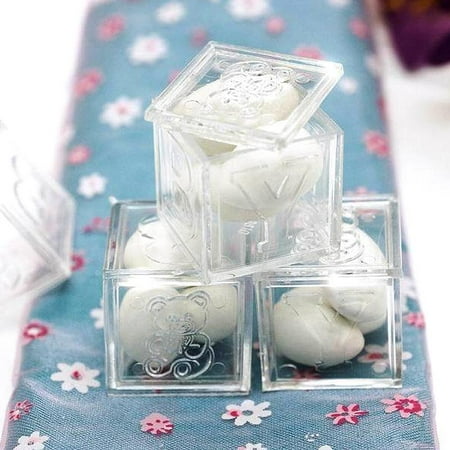 Balsacircle 12 Pcs Plastic Blocks Baby Shower Diy Favors Party