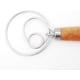 thumbnail image 4 of Danish Dough Whisk Hook 13 Inch Stainless Steel Dutch Bread Dough Whisk, Kitchen Bread Mixer Whisk For Cooking Bread, Pastry, Pizza，Dumpling and Dough Making Ormromra WRLF-188, 4 of 4