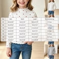 thumbnail image 3 of UAYOTSE Girls Kids Floral Mock Neck Top Long Sleeve Ruffle Trim Cute Allover Print School Layering Fall,Sizes 9-10 Years, 3 of 9
