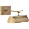 thumbnail image 4 of Possini Euro Design Possini Euro Upton 10"" Wide Plug-in Antique Brass Picture Light, 4 of 5