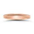 thumbnail image 1 of SZUL Women's 2MM Center Milgrain Wedding Band in 14K Rose Gold, 1 of 4
