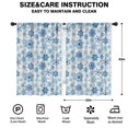 thumbnail image 2 of Blackout Kids Curtains,Blue Christmas Snowflake Pattern Childrens Insulated Curtains Set Of 2,Bedroom Essentials,Toddler Room Decor 42"x63", 2 of 5