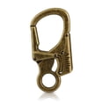 thumbnail image 1 of Clip de mosquetón con diseño de bloqueo doble antiapertura de 2,95 pulgadas en llavero de mosquetón de aleación para llavero de camping al aire libre (bronce), 1 of 5