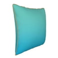 thumbnail image 2 of Xecao Teal Turquoise Print Soft Velvet Decorative Throw Pillow Covers, Square Cushion Cases for Bed, Sofa, Living Room, Car, and Indoor Outdoor Use-18"x18", 2 of 8