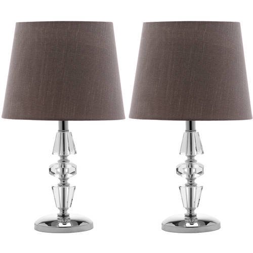 Safavieh Crescendo 16 in. H Tiered Crystal Glam Table Lamp, Set of 2