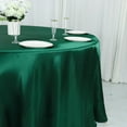 Efavormart 132" Hunter Emerald Green Seamless Satin Round Tablecloth - Walmart.com