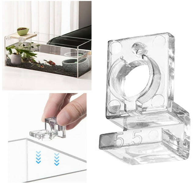 Support de Couvercle d'Aquarium Support de Couvercle d'Aquarium Support de Couvercle d'Aquarium Pinces de Support de Couvercle d'Aquarium Support de Couvercle d'Aquarium pour Aquariums Angle Droit Pince Auto Pinces de Table Pinces en F