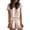 Pajama Sets for Women: Beige, variant on Daznico Women's Satin Pajama Set, V-Neck Short Sleeve Top & Ruffle Hem Shorts, Elegant Summer Sleepwear,L