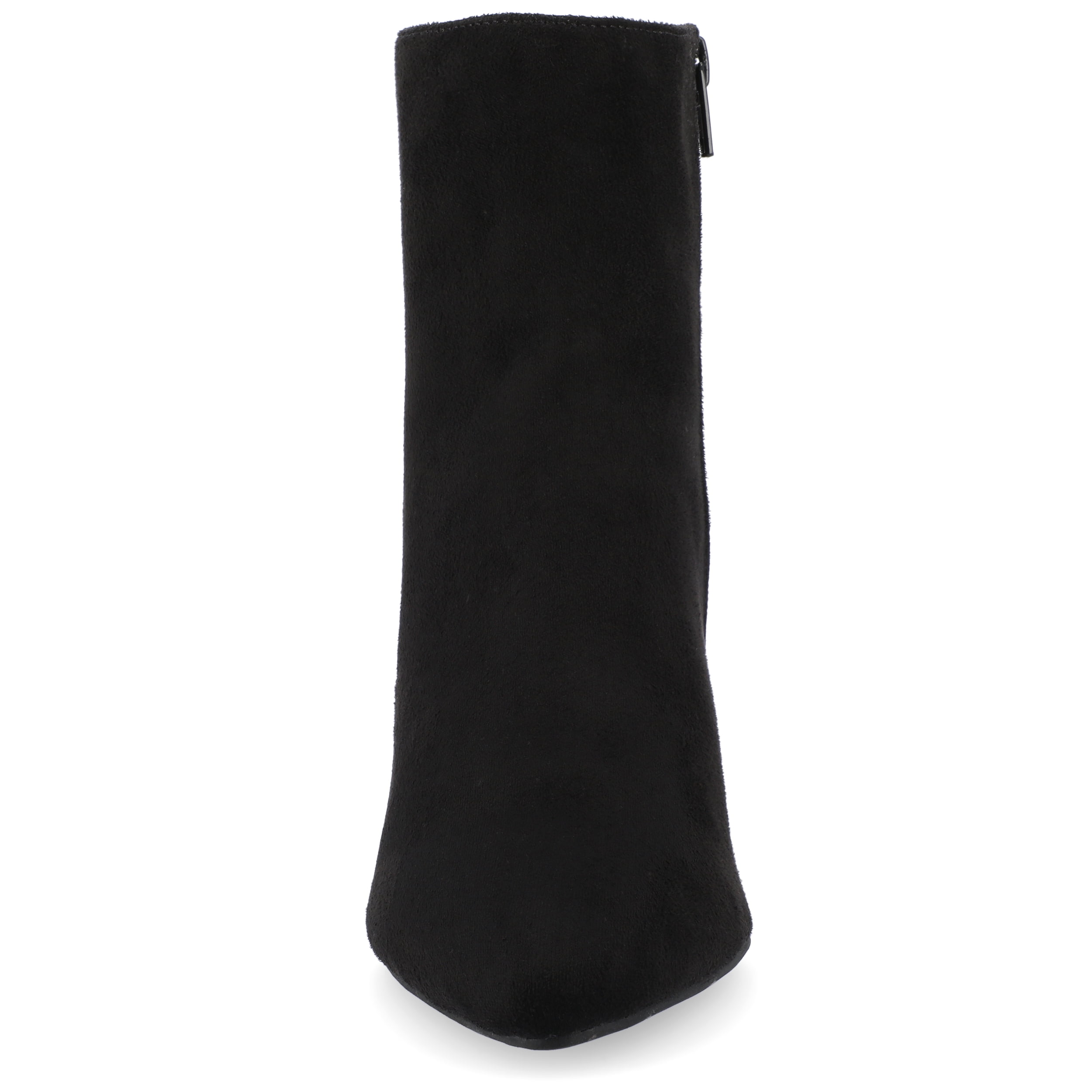 Journee Womens Sorren Covered Block Heel Pointed Toe Booties