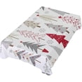 thumbnail image 5 of SKYSONIC Christmas Tree Tablecloth Waterproof Washable Polyester Square Table Cover Durable Tablecloth for Kitchen Dining Table Party Decor (60 X 120 Inch), 5 of 7