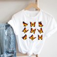 thumbnail image 1 of Camiseta con estampado Floral de flores de los 90 para mujer, ropa de calle de estilo de dibujos animados para mujer, camiseta estampada, camiseta gráfica para mujer Tan Jianjun unisex, 1 of 2