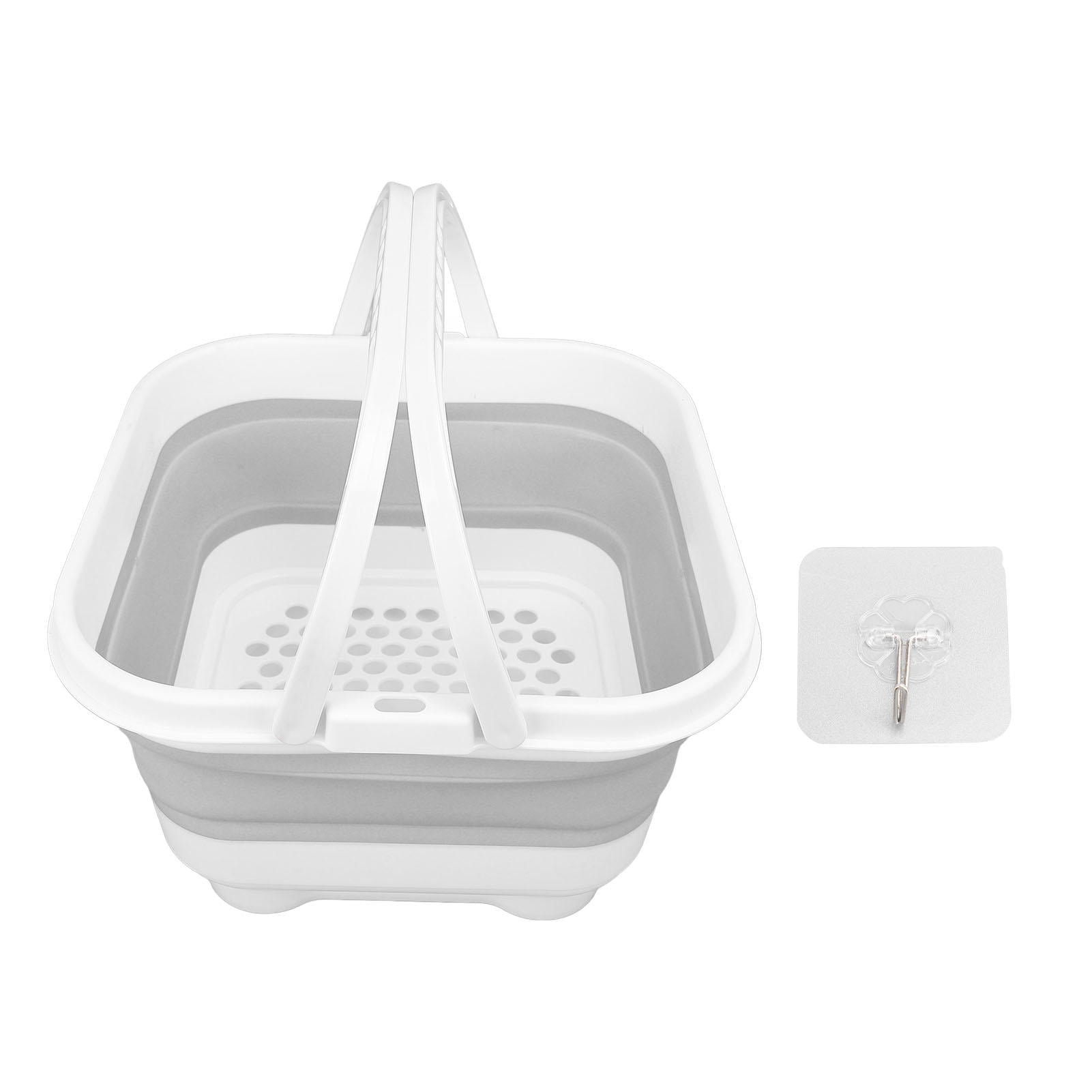 Yajisi Foldable Bath Toy & Toiletry Storage Bin with Removable Base, Quick‑Drain, High Capacity, Cute Design