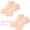 Light Beige 2Pairs, variant on [Moisturizing Foot Mask]1/2 Pair Silicone Moisturizing Socks,  Foot Care Socks for Dry Cracked Skin, Reusable Elastic Gel Socks for Foot Hydration & Repair