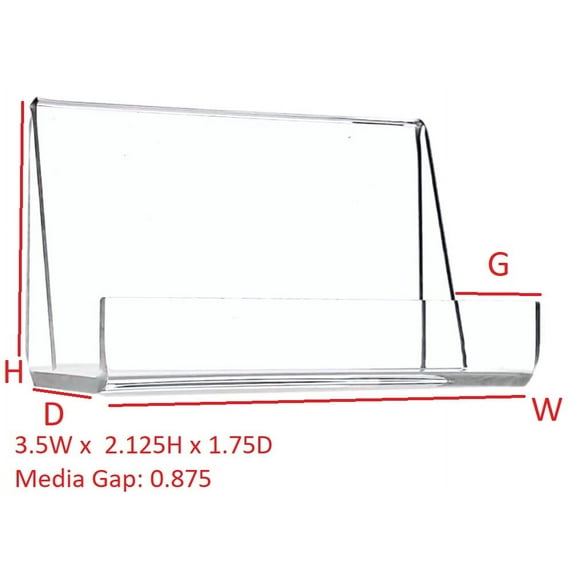 T'z Tagz 2 New Plastic Advertising Easel Display Stands Open Ended Media Holder