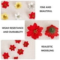 thumbnail image 4 of 10 piezas de flores artificiales de Navidad, decoración de simulación de flores para fiesta de Navidad, 4 of 4