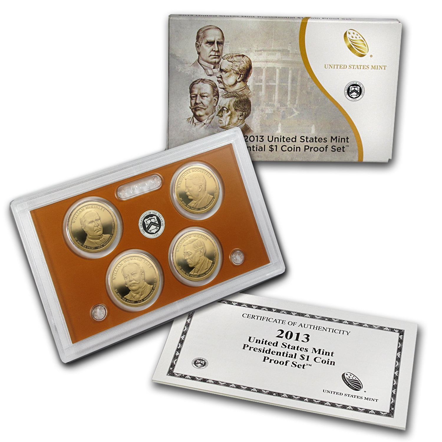 2007 P+D+S Presidential Set ~ Proof in Box COA ~ PD Mint Strips 