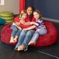 thumbnail image 3 of Jaxx Sofa Saxx 4-Foot Bean Bag Lounger for Kids & Teens, Cherry, 3 of 3