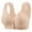Beige, variant on Fnooota Womens Bras Front Closure, Comfort Everyday Full Coverage Push-up Wireless Bras Hot Pink Size 38/85