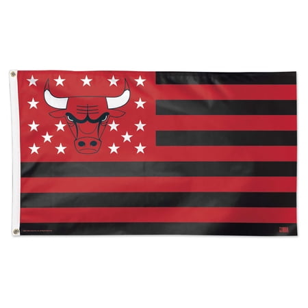 WinCraft Chicago Bulls One-Sided 3 x 5 Deluxe Flag